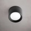 Faretto a soffitto da esterno top light pisa nero tondo