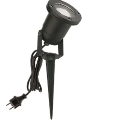 Faretto con picchetto nero da giardino moderno orientabile