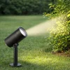 Faretto con picchetto nero da giardino led 5w 3000k ip65