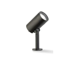 Faretto con picchetto nero da giardino led 5w 3000k ip65
