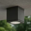 Faretto cubo da soffitto per esterno antracite