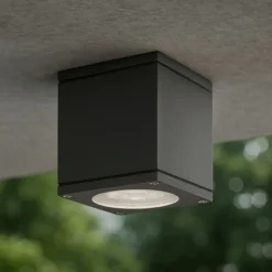 Faretto cubo da soffitto per esterno antracite