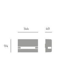 Faretto da esterni lama di luce led a pavimento 6w 3000k ip65