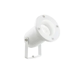 Faretto da esterno a parete soffitto orientabile bianco