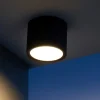 Faretto da esterno a soffitto cilindro nero ip54