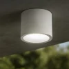Faretto da esterno a soffitto cilindro grigio led 12w 4000k ip65