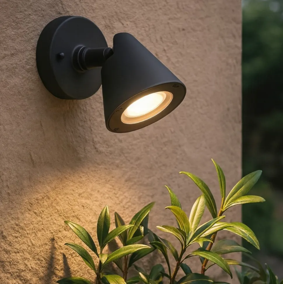 Faretto da esterno orientabile antracite parete soffitto