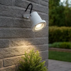 Faretto da esterno orientabile bianco e-sea isyluce anti corrosione