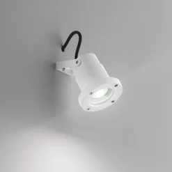 Faretto da esterno orientabile bianco e-sea isyluce anti corrosione
