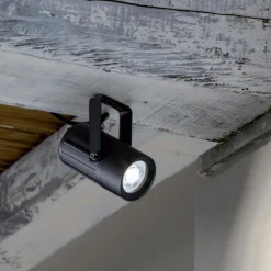 Faretto da esterno orientabile nero led 12w 3000k ip65