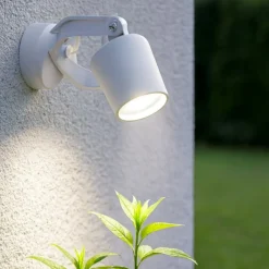 Faretto da esterno orientabile bianco top light roma ip66