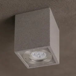 Faretto da esterno per soffitto cubo in cemento