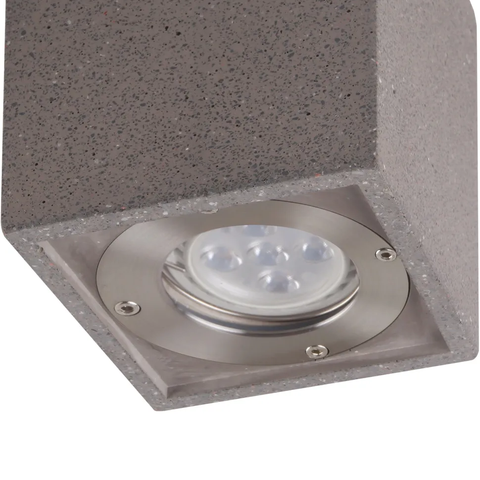 Faretto da esterno per soffitto cubo in cemento