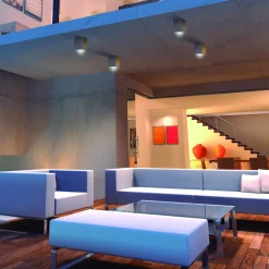 Faretto da esterno per soffitto cubo in cemento