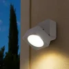 Faretto da esterno quadrato bianco led 7w 0rientabile 3000k ip54