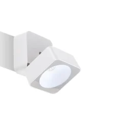 Faretto da esterno quadrato bianco led 7w 4000k orientabile ip54