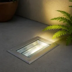 Faretto da giardino a incasso calpestabile led 7w 4000k orientabile