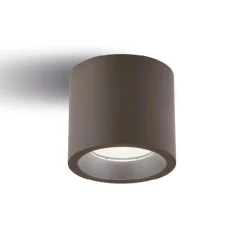 Faretto da soffitto corten per esterno rotondo led 12w 3000k