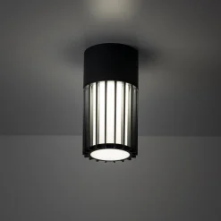 Faretto da soffitto parete per esterno cilindro antracite moderno ip54