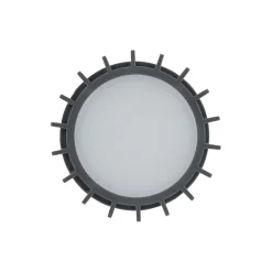 Faretto da soffitto parete per esterno cilindro antracite moderno ip54