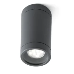 Faretto da soffitto per esterno ip44 cilindro antracite gu10 220v