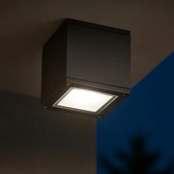 Faretto da soffitto per esterno cubo antracite
