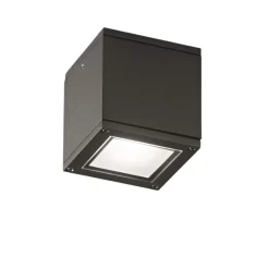 Faretto da soffitto per esterno cubo antracite