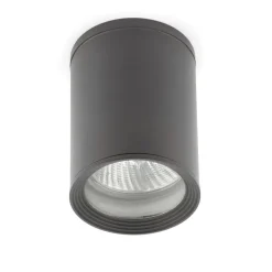 Faretto da tetto per esterno ip44 cilindro metallo grigio scuro 220v gu10