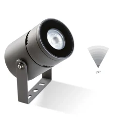 Faretto grigio da esterno 12w 4000k orientabile ip65