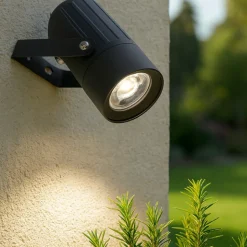 Faretto nero da esterno luce orientabile led 12w 4000k
