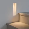 Faretto segnapasso da incasso a scomparsa gesso bianco