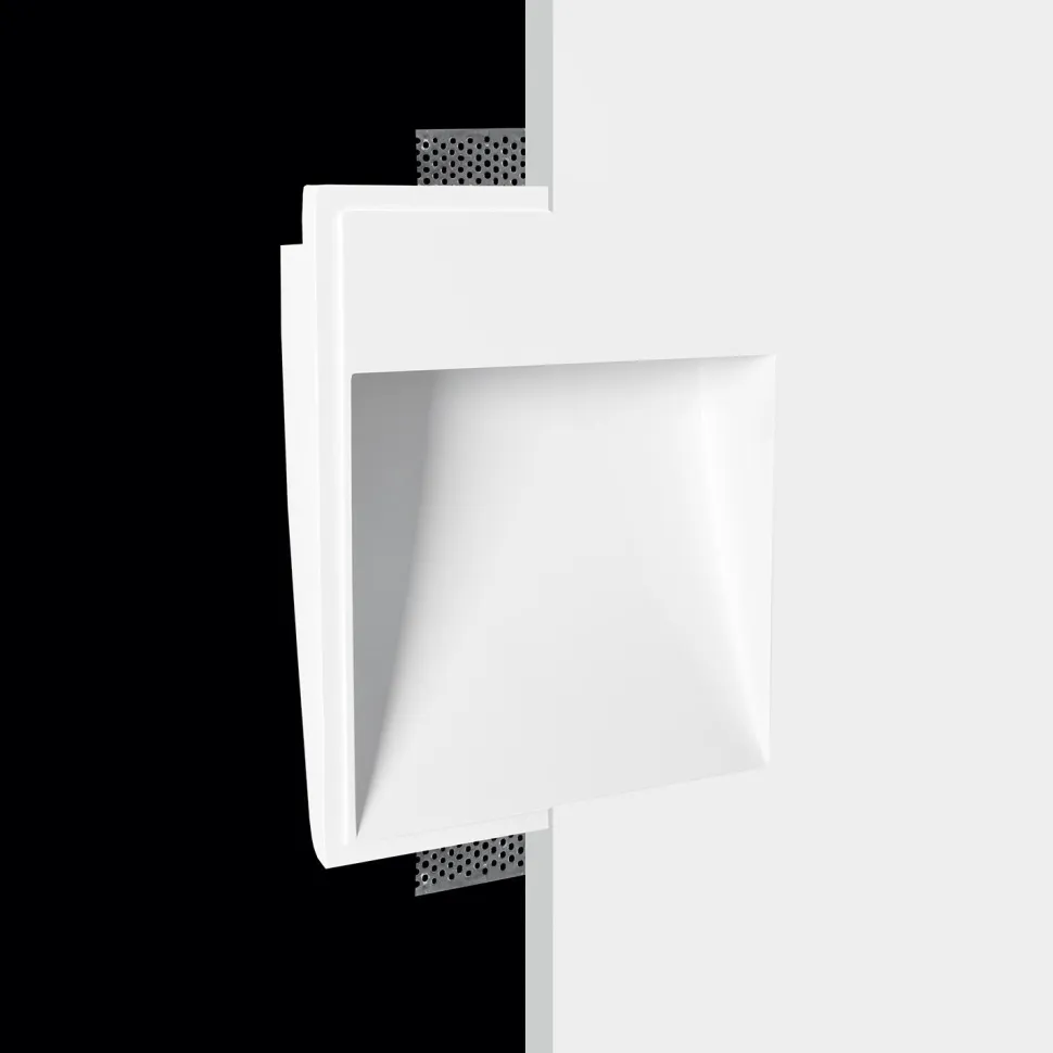 Faretto segnapasso in gesso da incasso g9 4w 3000k