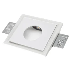 Faretto segnapasso led 3.5w 3000k da incasso a parete gesso cristaly rotondo