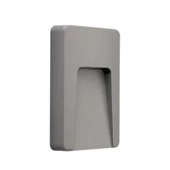 Faretto segnapasso per esterno grigio led 3w 3000k senza incasso fp