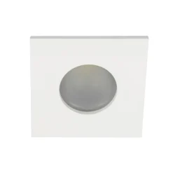 Faretto a soffitto bianco da incasso quadrato per bagno doccia fp