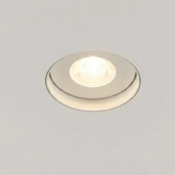 Faretto a soffitto per bagno da incasso rotondo bianco