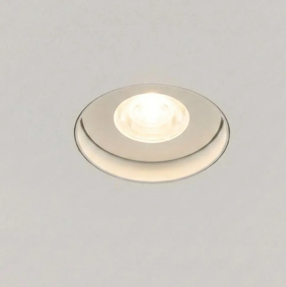 Faretto a soffitto per bagno da incasso rotondo bianco