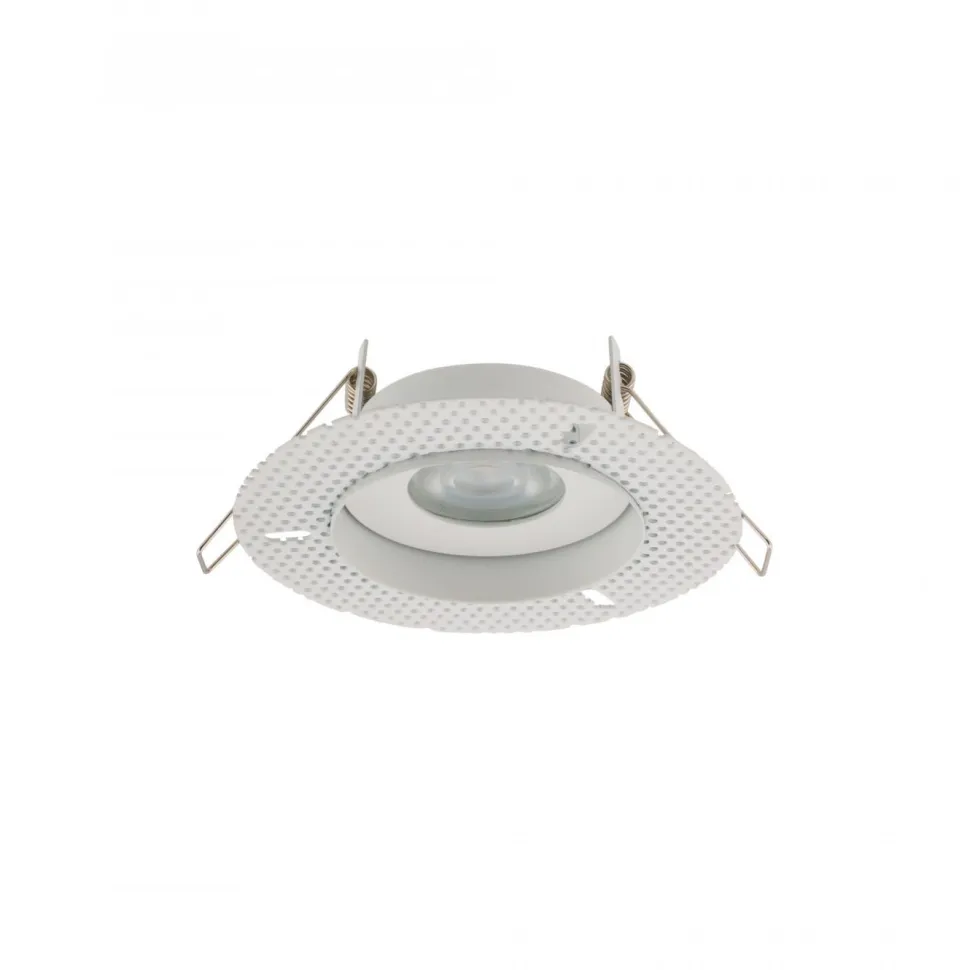 Faretto a soffitto per bagno da incasso rotondo bianco