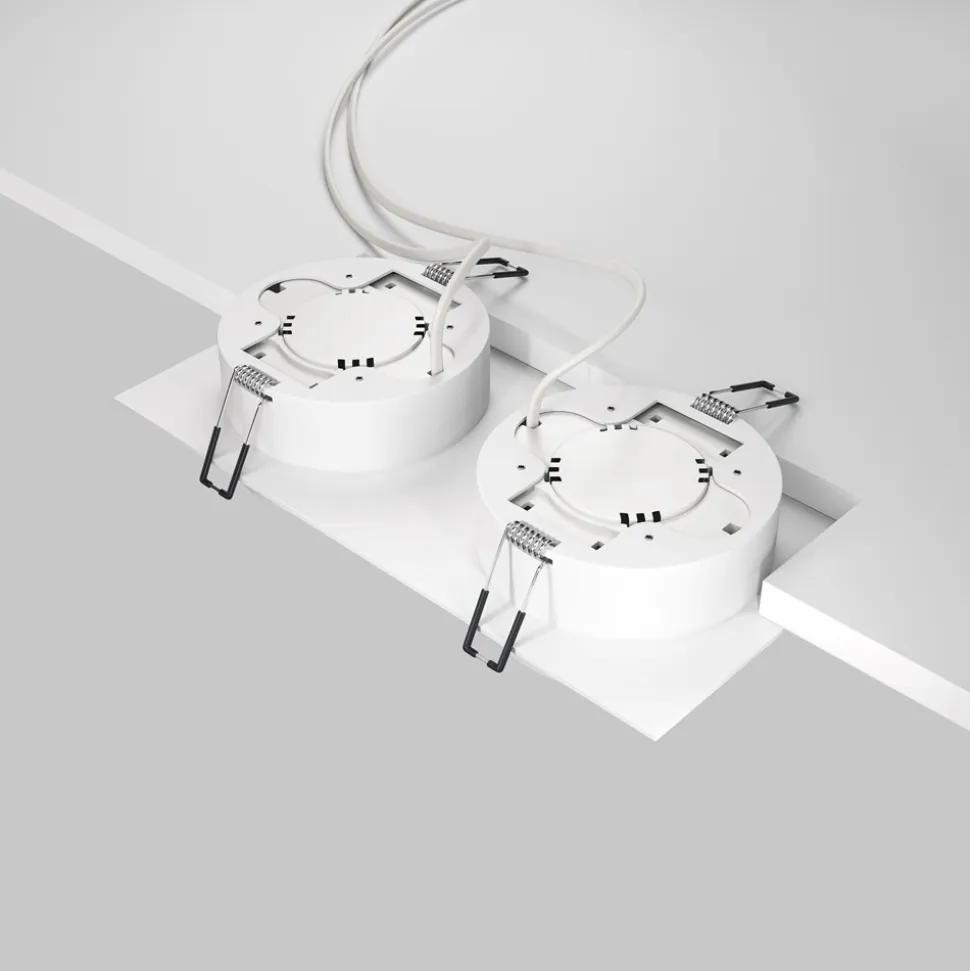 Faretto bianco da incasso a soffitto cestello maytoni hoop
