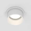 Faretto bianco da incasso a soffitto rotondo maytoni reif