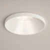 Faretto bianco da incasso rotondo in metallo per soffitto