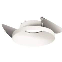 Faretto bianco da incasso rotondo in metallo per soffitto
