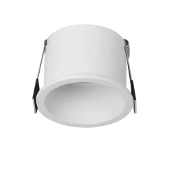Faretto bianco rotondo da incasso a soffitto in metallo