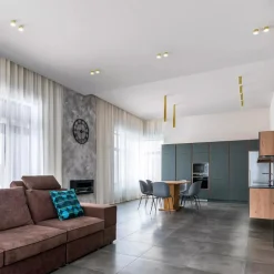 Faretto birba ottone gu0 linea light da incasso sporgente