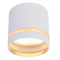 Faretto cilindro bianco da soffitto per interni