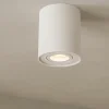 Faretto cilindro bianco da soffitto orientabile