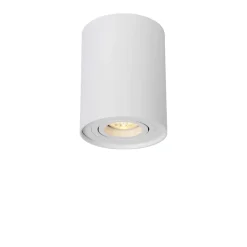 Faretto cilindro bianco da soffitto orientabile