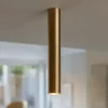 Faretto cilindro da soffitto oro ottone