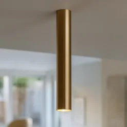 Faretto cilindro da soffitto oro ottone