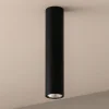 Faretto cilindro da soffitto nero per interni